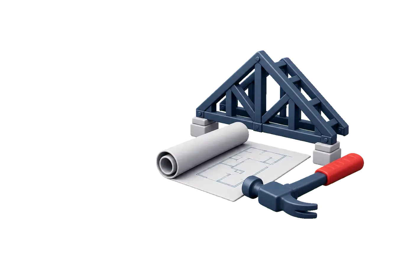 3D-Modell eines modernen Holzbaus — Zimmerei Kappler