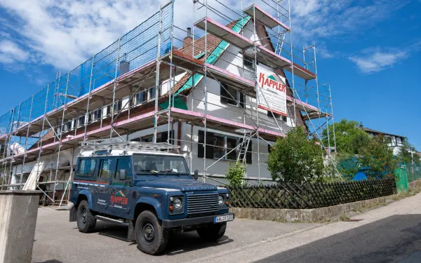Referenzprojekt Zimmerei Kappler: Aufstockung im Bestand in Bad Liebenzell